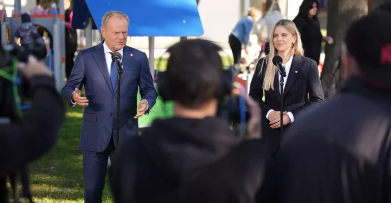 Donald Tusk i Aleksandra Gajewska