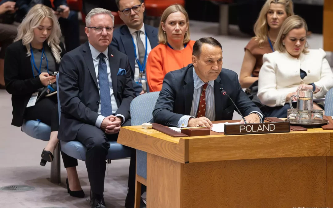 Wicepremier Radosław Sikorski na forum Rady Bezpieczeństwa ONZ